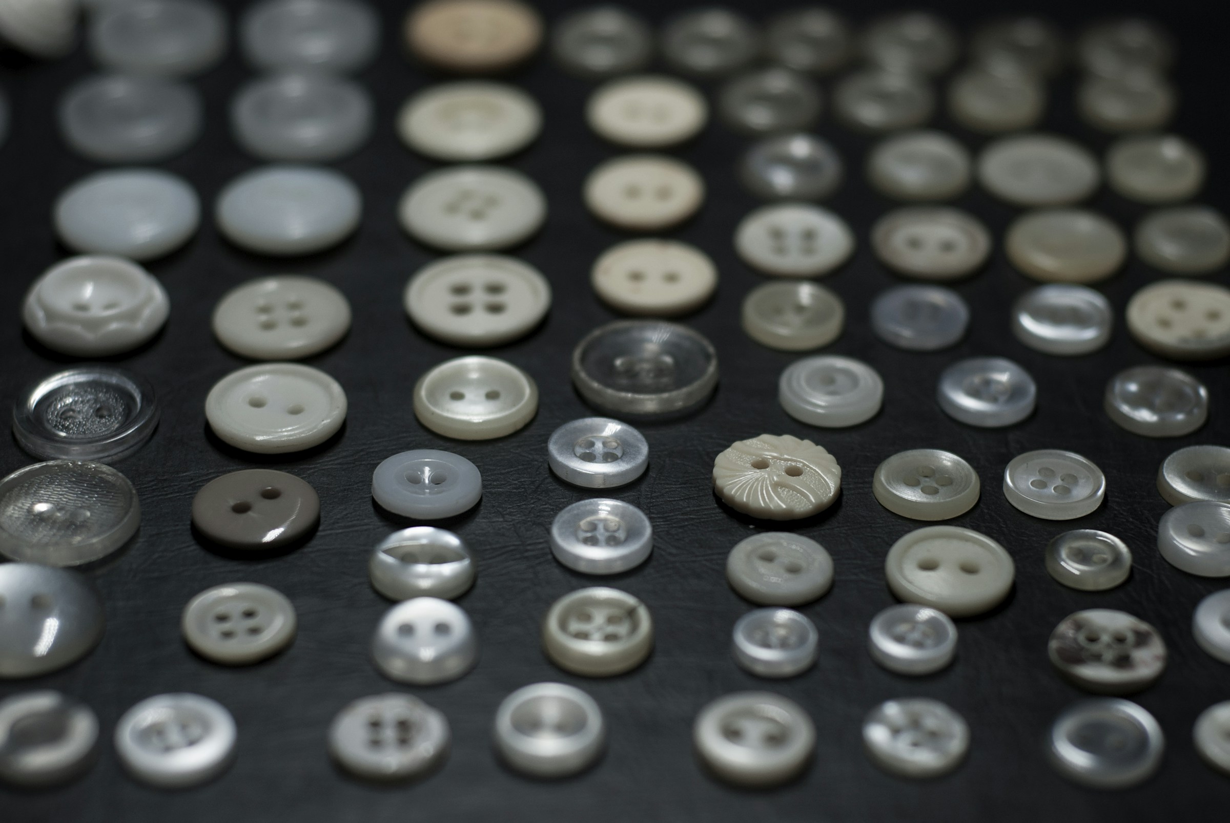 Garment buttons for shirts, coats and fashion garment production